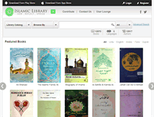 Tablet Screenshot of islamiclibrary.com